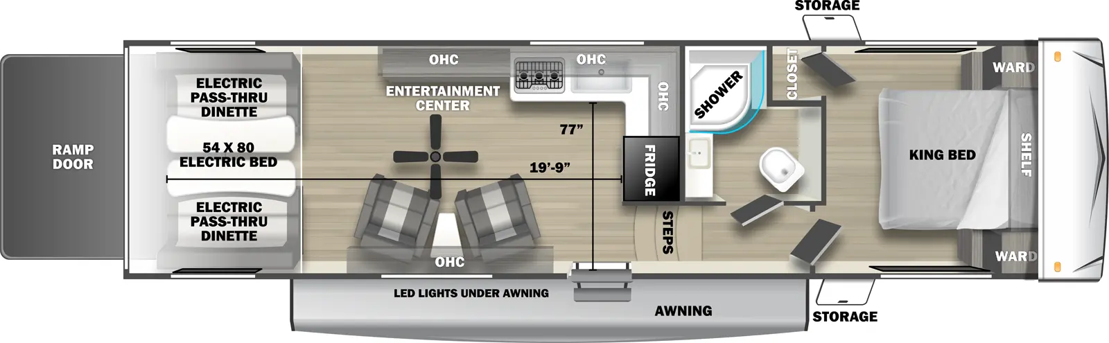 Stealth 3210SLX Floorplan